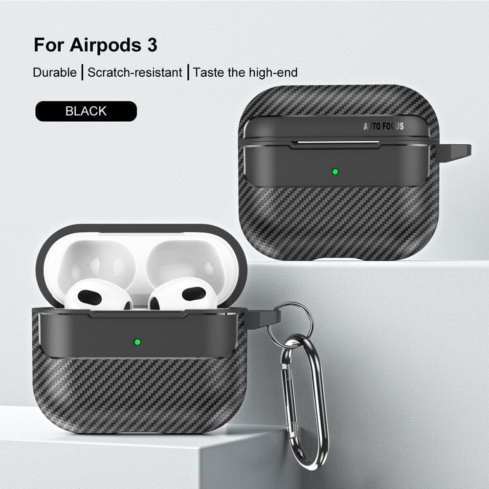 Techsuit CarbonFiber pro AirPods 3 černá - náhled 2