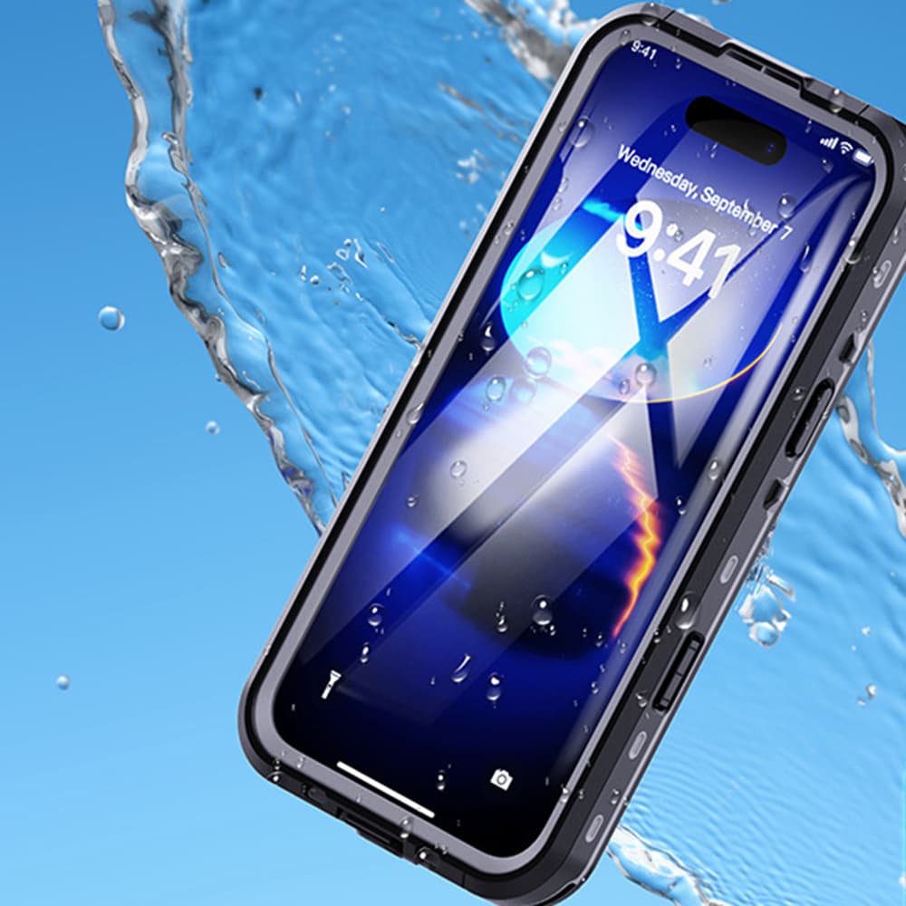 ShellBox Vodotěsné pouzdro IP68 iPhone 16 Pro černé - náhled 2