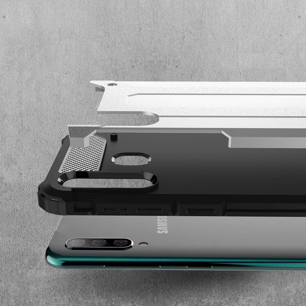 Techsuit Hybridní pouzdro Samsung Galaxy A30s A50 A50s Černá - náhled 2