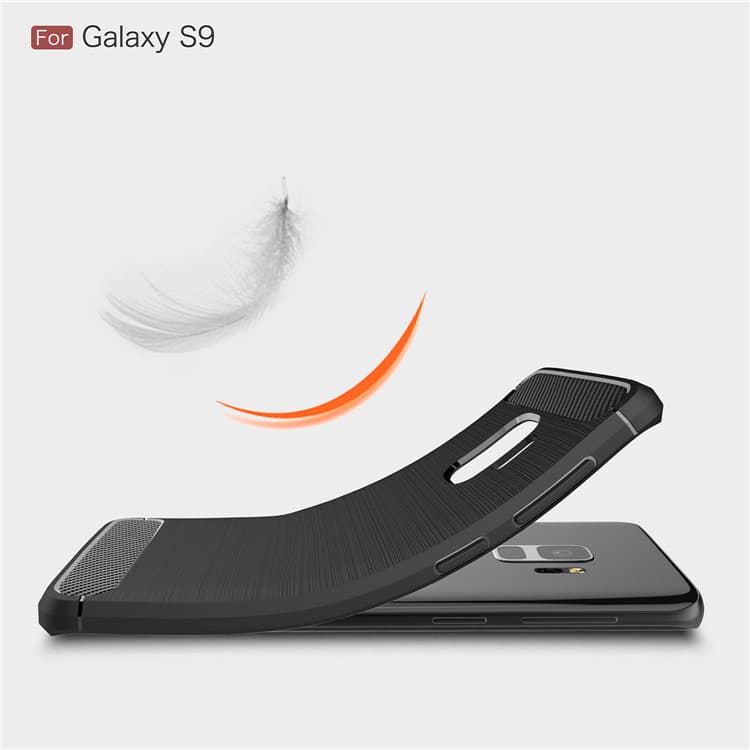 Techsuit Karbon Silikon Samsung Galaxy S9 Černý - náhled 2