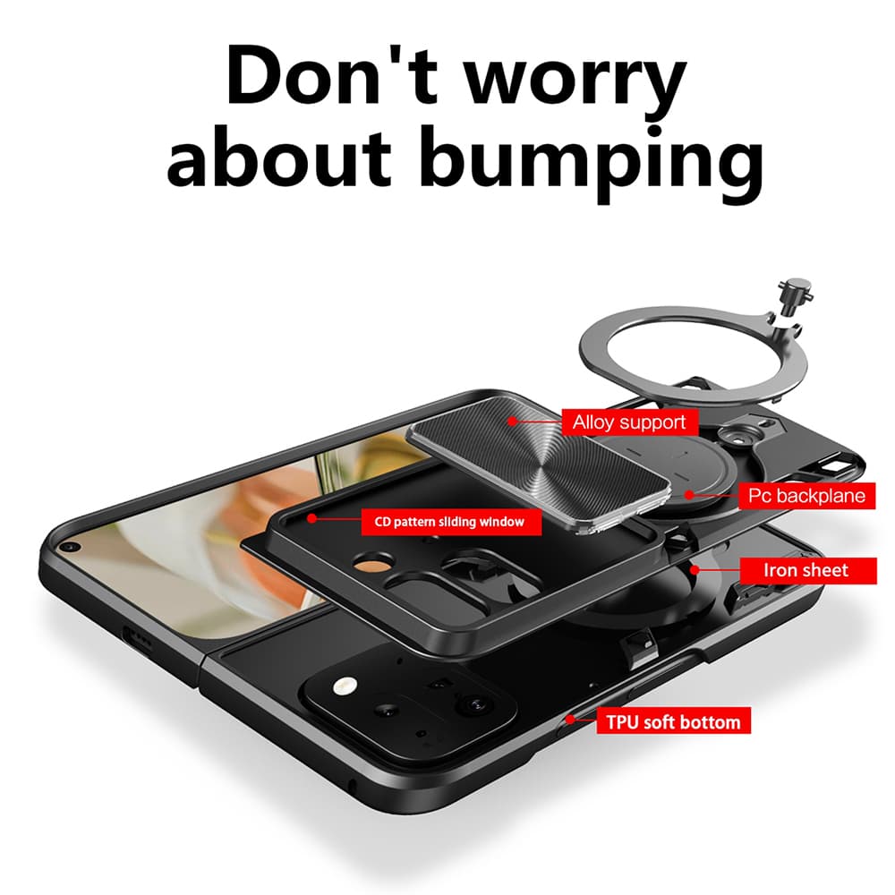 Techsuit CamGuard Pro pro Google Pixel 9 Pro Fold červený - náhled 2