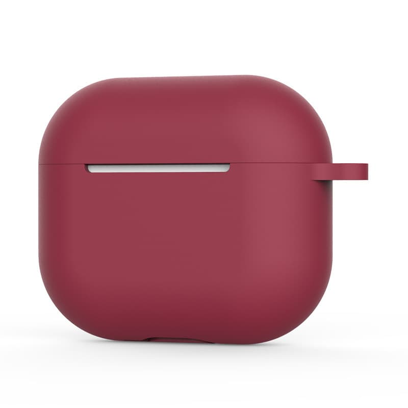Techsuit silikonové pouzdro pro AirPods 4 hladký ultratenký materiál bordó - náhled 2