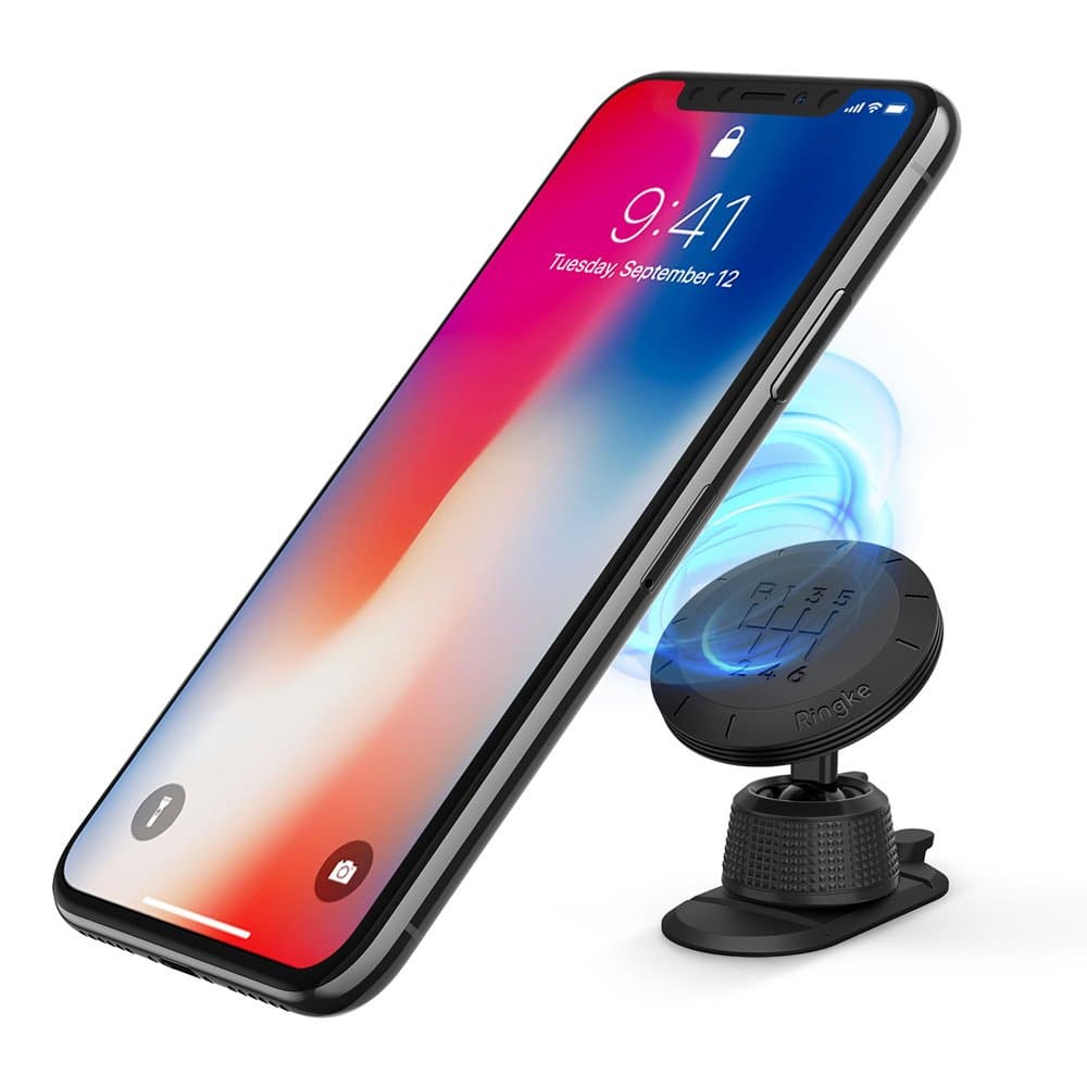 Ringke Držák do auta Gear Mount Design na palubní desku Černý - náhled 2