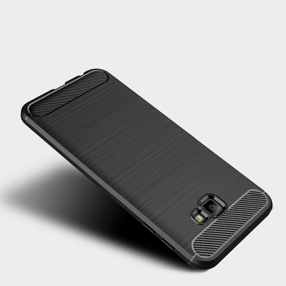 Techsuit Karbon Silikon Samsung Galaxy J4 Plus Black - náhled 2