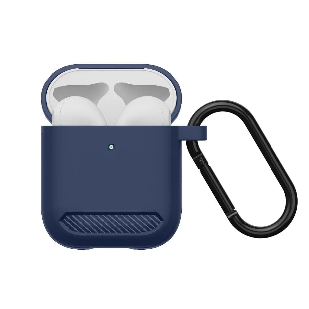 Techsuit Carbon Silicone pro AirPods 1 AirPods 2 námořnická modrá - náhled 2