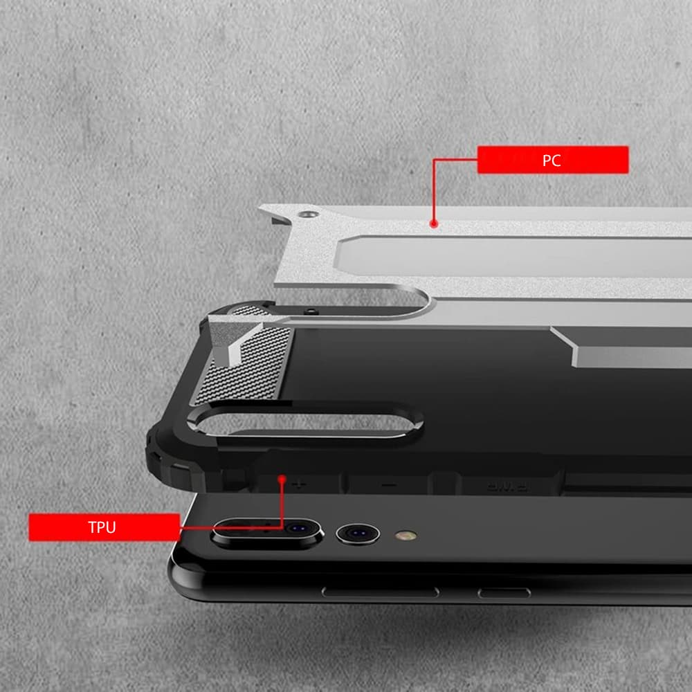 Techsuit Hybridní Ochrana Huawei P20 Pro Černá - náhled 2
