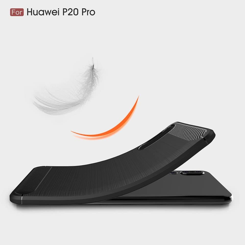 Techsuit Karbon Silikon Huawei P20 Pro Black - náhled 2