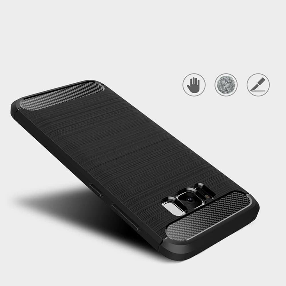 Techsuit Karbon Silikon Samsung Galaxy S8 Černá - náhled 2