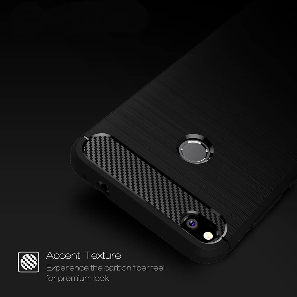 Techsuit Karbon Silikon Huawei P9 Lite 2017 P8 Černý - náhled 2