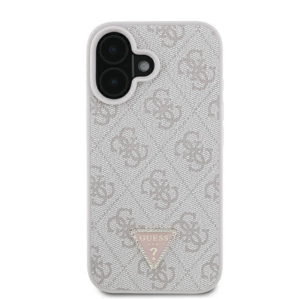 Guess Leather Metal Logo Strass Crossbody GUHCP16SP4TDSCPB iPhone 16 modrá - náhled 2