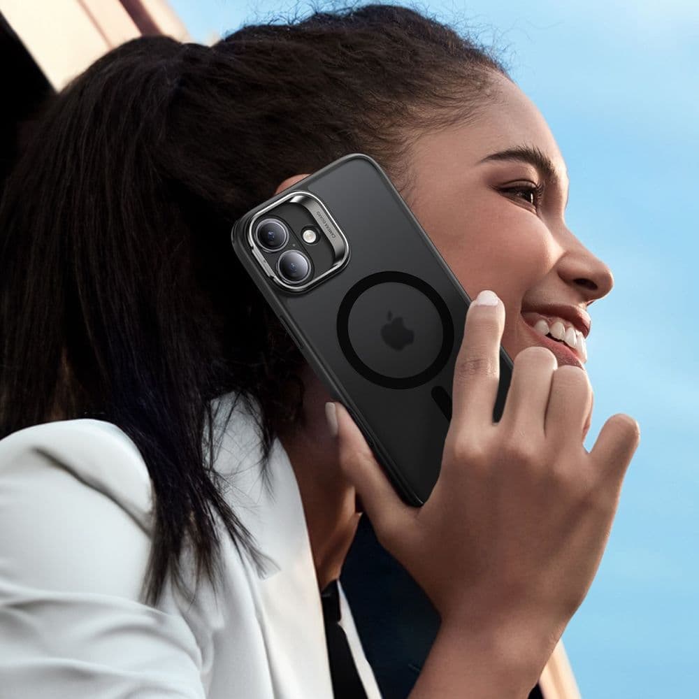 ESR Classic Hybrid HaloLock Kickstand + Tvrzené sklo iPhone 16 matná černá - náhled 2