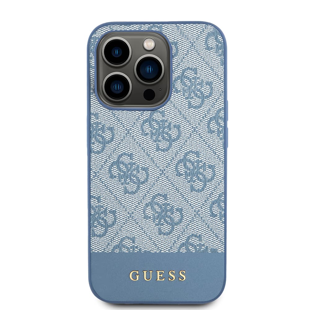 Guess Hardcase 4G Stripe Collection iPhone 15 Pro Modrá - náhled 2