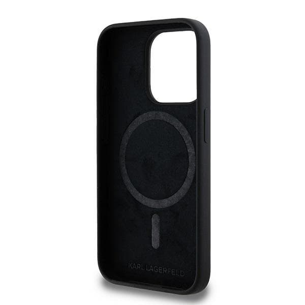 Karl Lagerfeld Silicone MagSafe iPhone 15 Pro Max Karl&amp;Choupette růžová - náhled 2