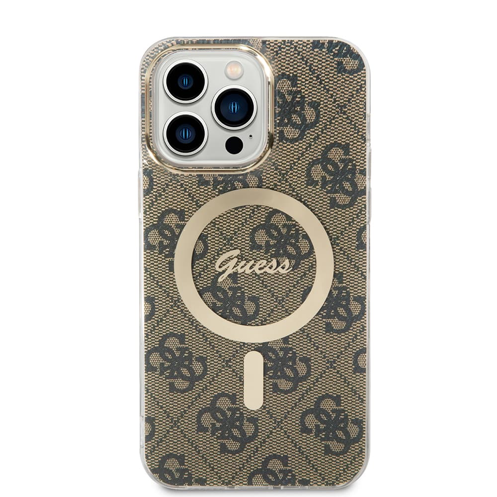 Guess IML 4G MagSafe GUHMP15LH4STW iPhone 15 Pro Hnědá - náhled 2