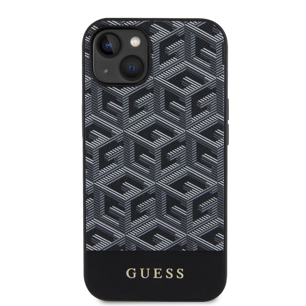 Guess GCube Stripes MagSafe GUHMP15SHGCFSEK iPhone 15 černá - náhled 2