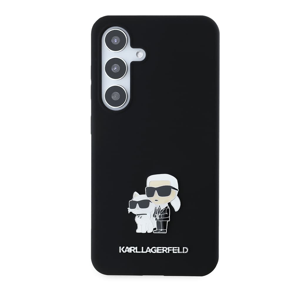 Karl Lagerfeld Silicone Samsung Galaxy S24 Karl&amp;Choupette Metal Pin - náhled 2