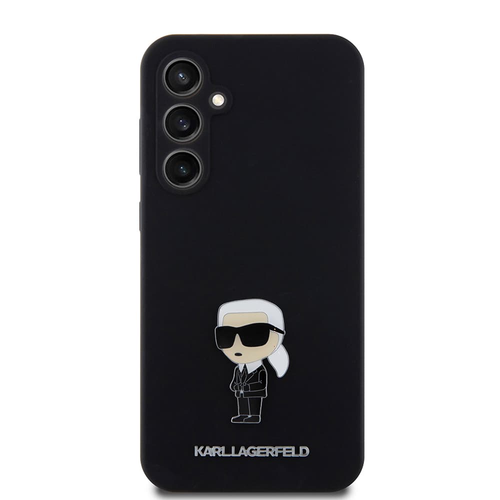 Karl Lagerfeld Silicone Samsung Galaxy S23 FE Ikonik Metal Pin růžová - náhled 2