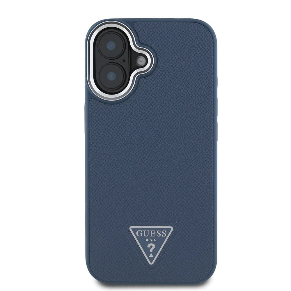 Guess Grained Triangle MagSafe GUHMP16SPGTSPSK iPhone 16 černá - náhled 2
