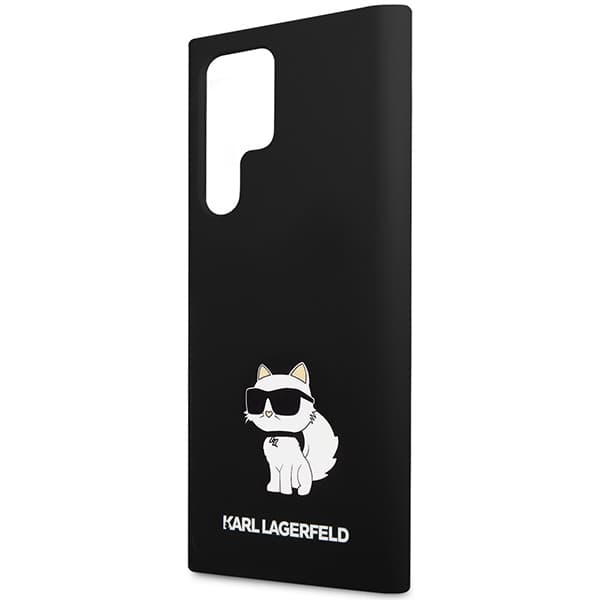 Karl Lagerfeld Silicone pouzdro Samsung Galaxy S24 Ultra Choupette černé - náhled 2