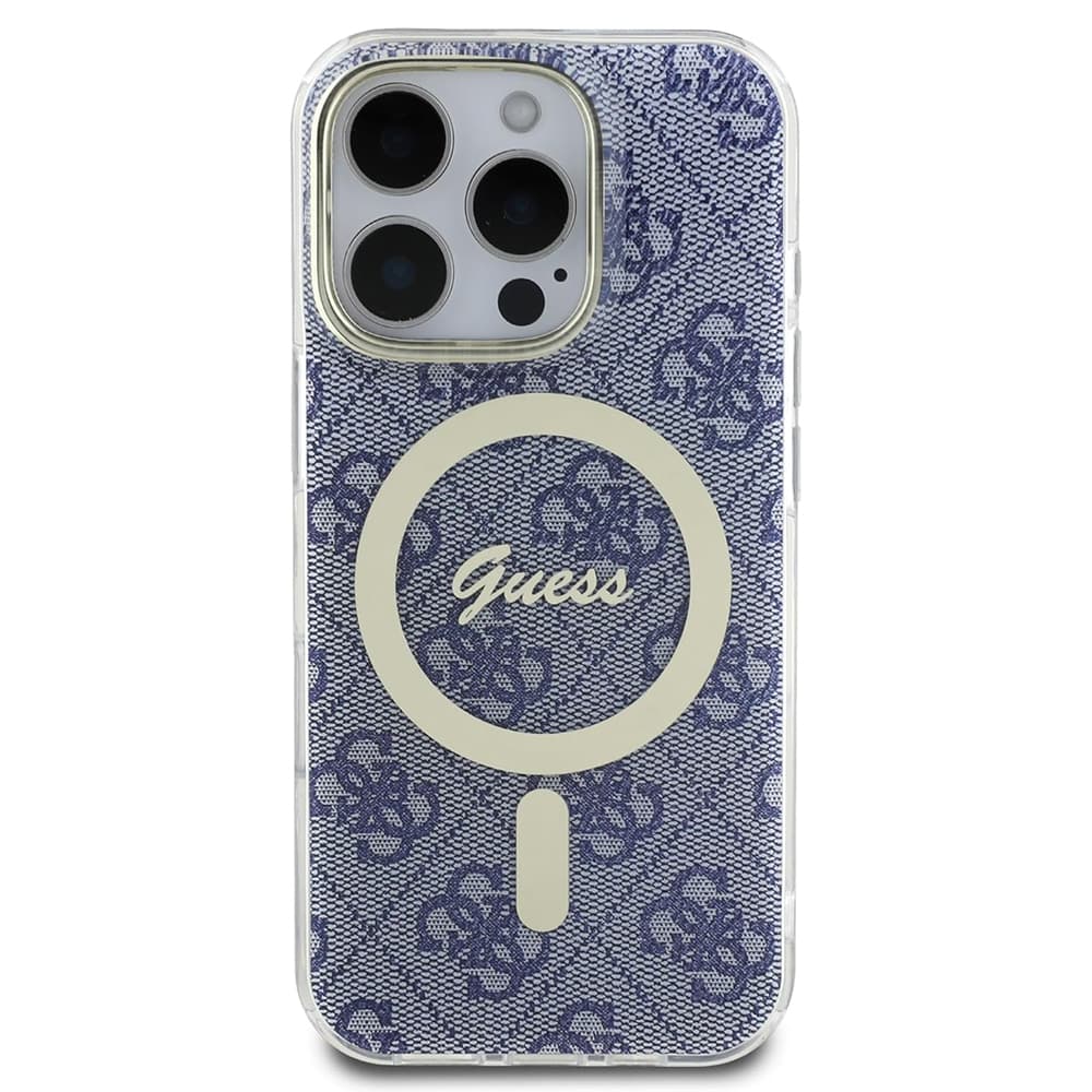 Guess IML 4G MagSafe GUHMP16SH4STB pro iPhone 16 modrá - náhled 2