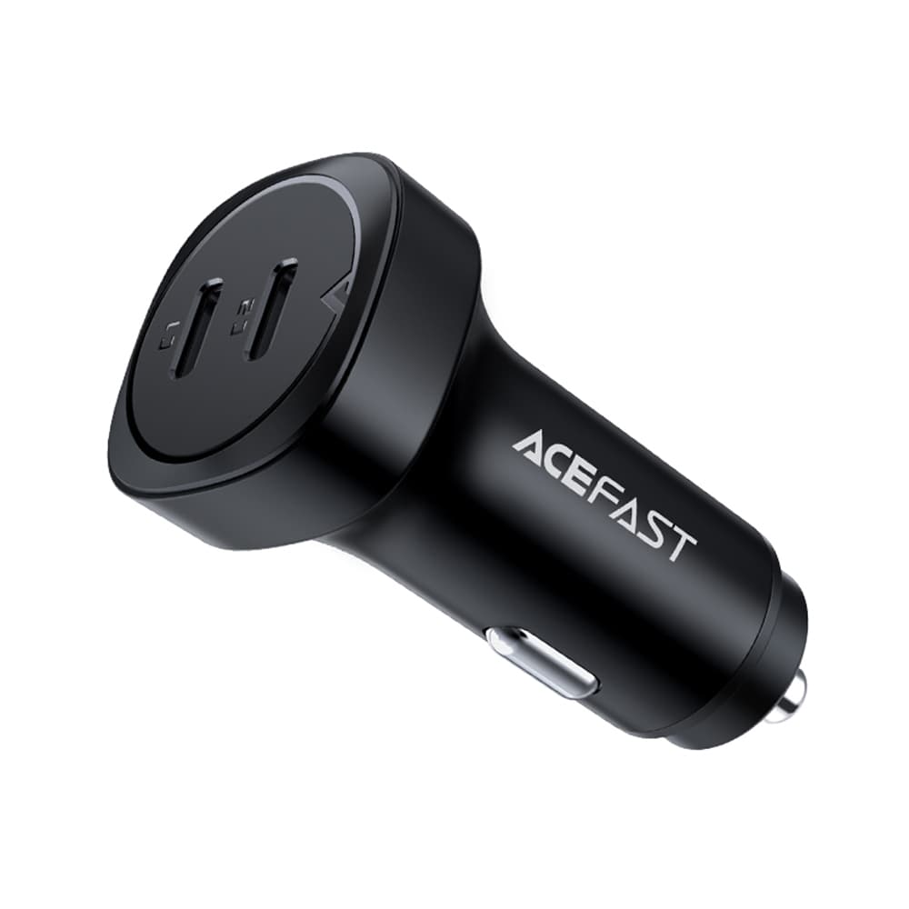 Acefast Car Charger B2 2x Type-C Dual PD Rychlonabíjení 72W Černá - náhled 2
