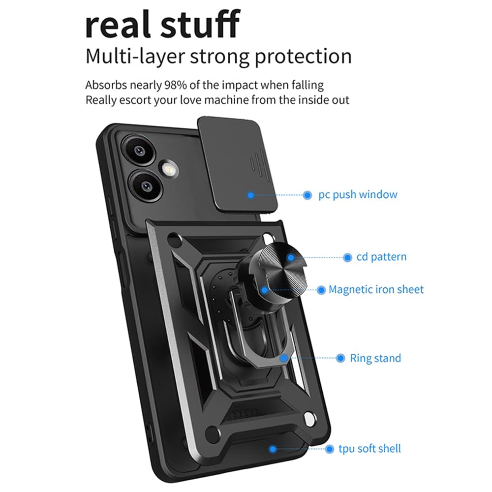 Techsuit CamShield Series pouzdro Samsung Galaxy A06 černé - náhled 2