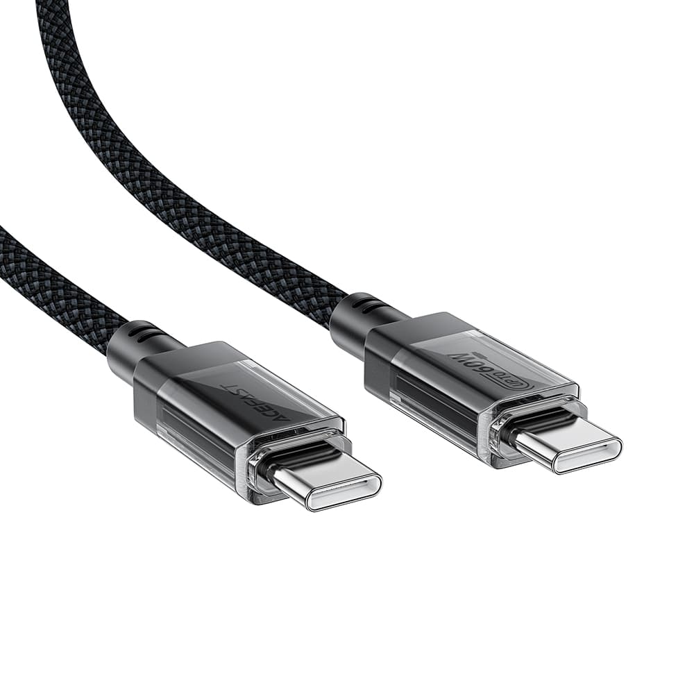 Acefast Datový kabel C12-03 Type-C na Type-C 60W vysokorychlostní nabíjení 1.2m černý - náhled 2