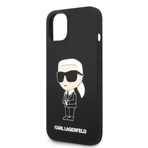 Karl Lagerfeld Silicone pouzdro iPhone 14 Plus černé Ikonik - náhled 2