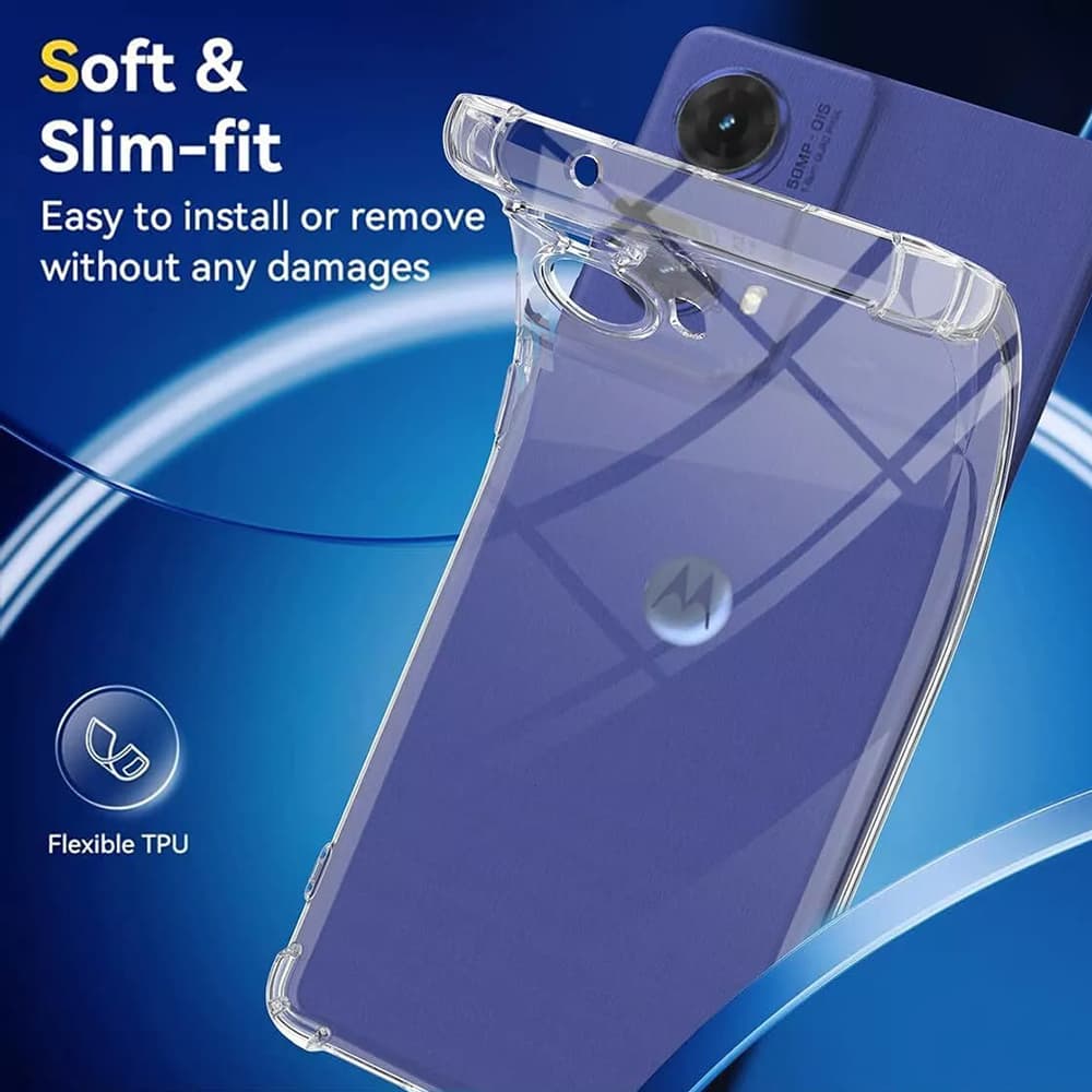 Techsuit silikonové odolné pouzdro Motorola Moto G85 čiré - náhled 2