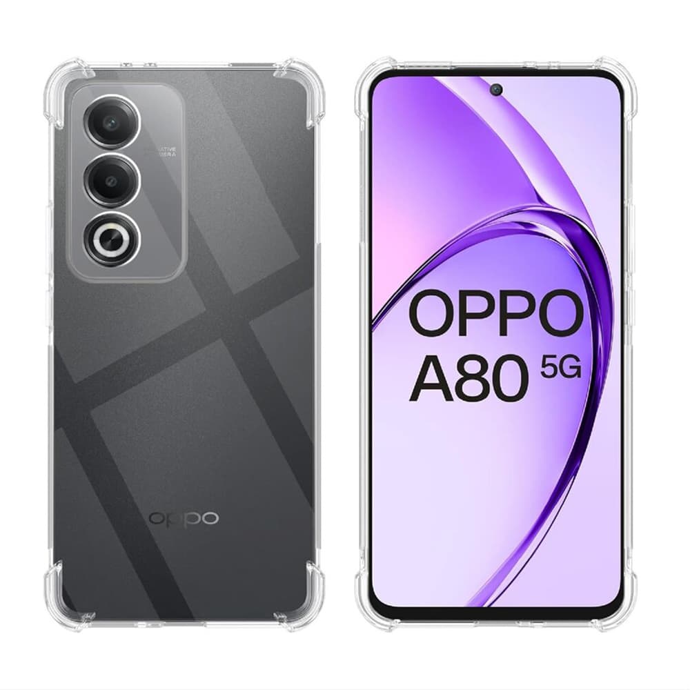 Techsuit Shockproof průhledný silikonový obal pro Oppo A80 5G průhledný - náhled 2