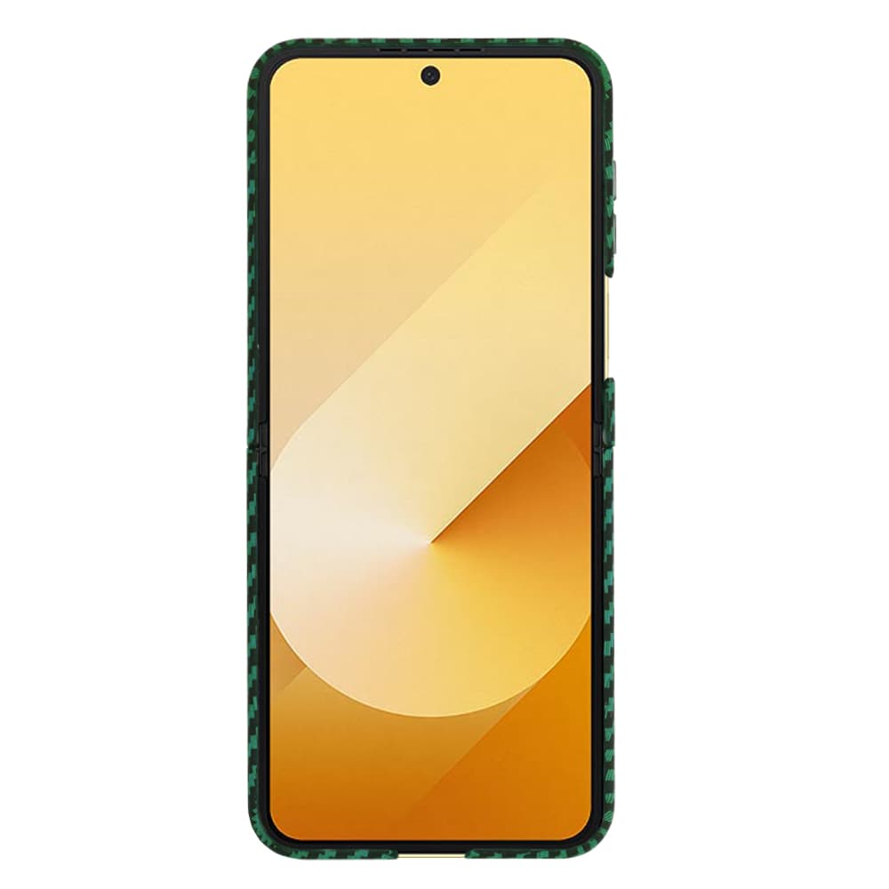 Techsuit Carbonite FiberShell pro Samsung Galaxy Z Flip6 Flip7 FE zelený - náhled 2