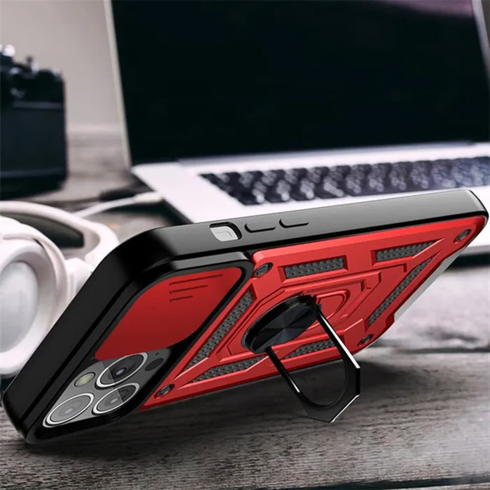 Techsuit CamShield řada iPhone 12 iPhone 12 Pro černá - náhled 2
