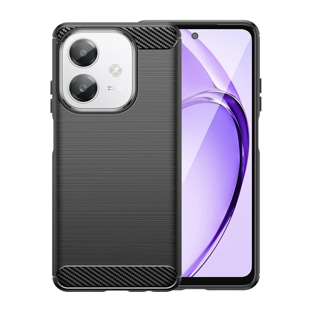 Techsuit Carbon Silicone pro Oppo A40 4G A60 5G černá - náhled 2