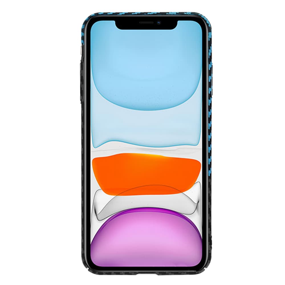 Techsuit Carbonite FiberShell pouzdro iPhone XR modré - náhled 2