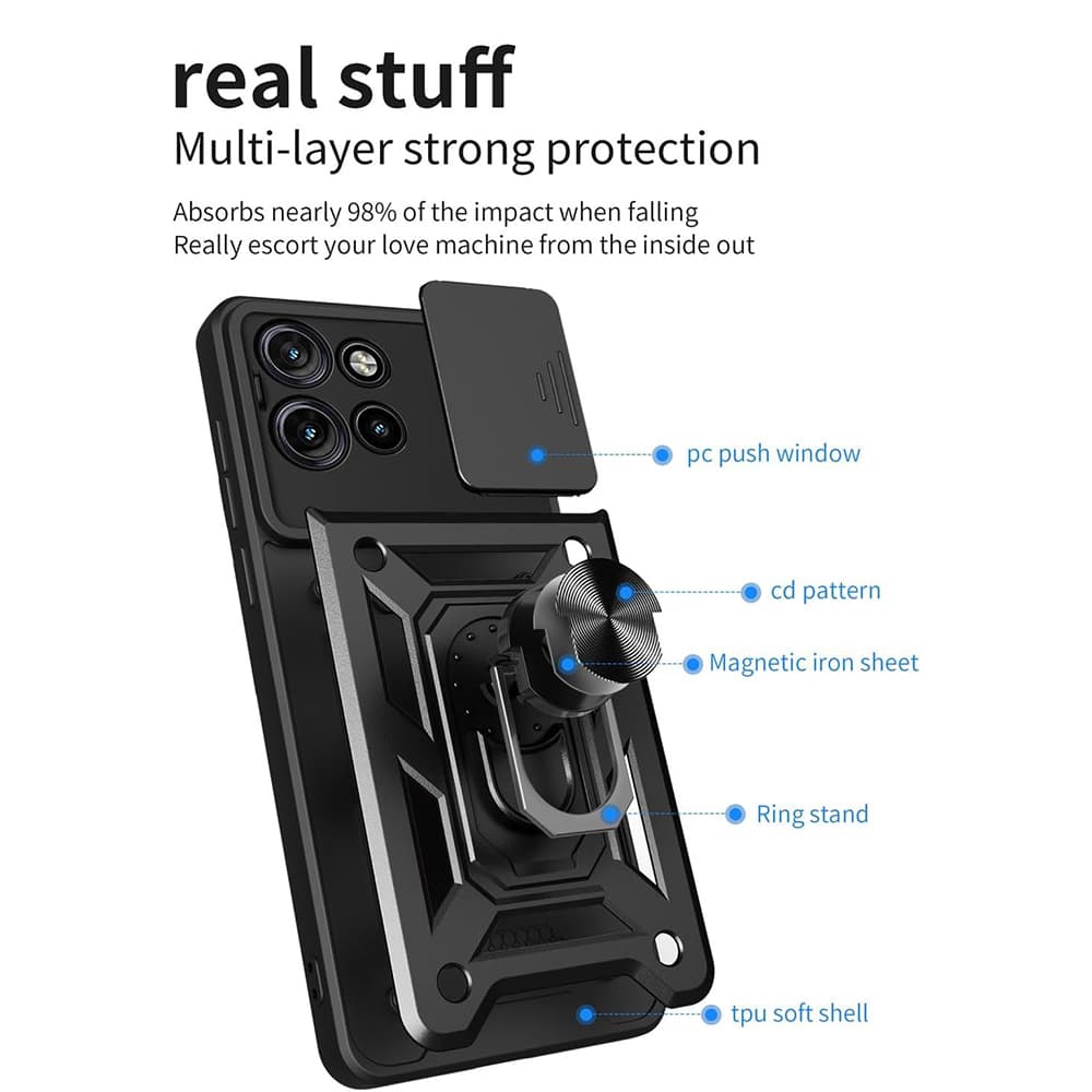 Techsuit CamShield Series pouzdro pro Motorola Edge 50 černé - náhled 2