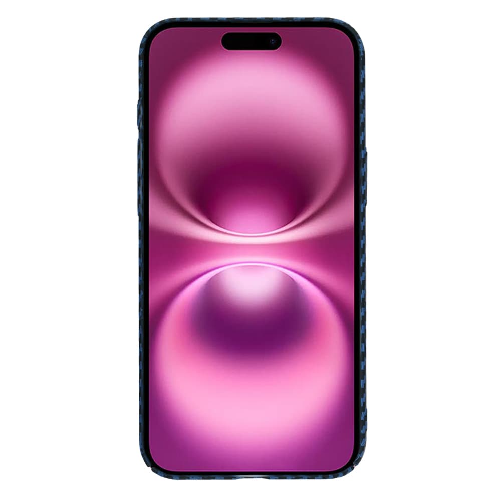 Pouzdro Techsuit Carbonite FiberShell iPhone 16 Plus Cyan - náhled 2