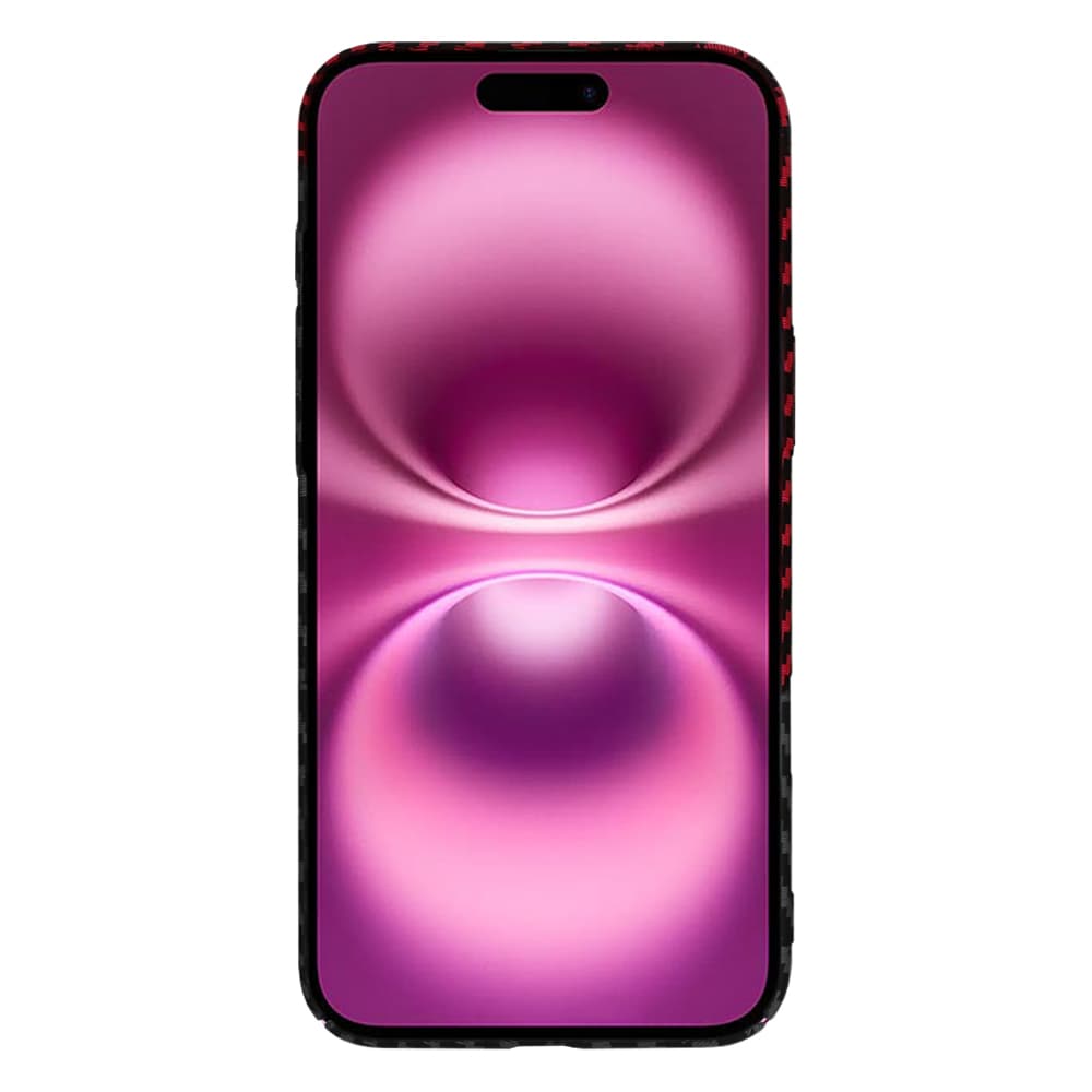 Techsuit Carbonite FiberShell iPhone 16 Plus obal RedVortex - náhled 2