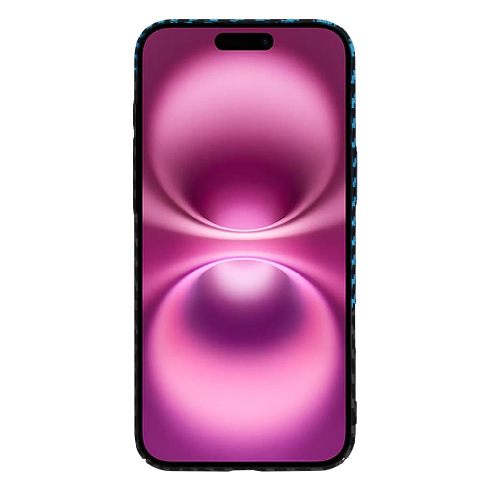 Techsuit Carbonite FiberShell iPhone 16 Plus Blue Pulse - náhled 2