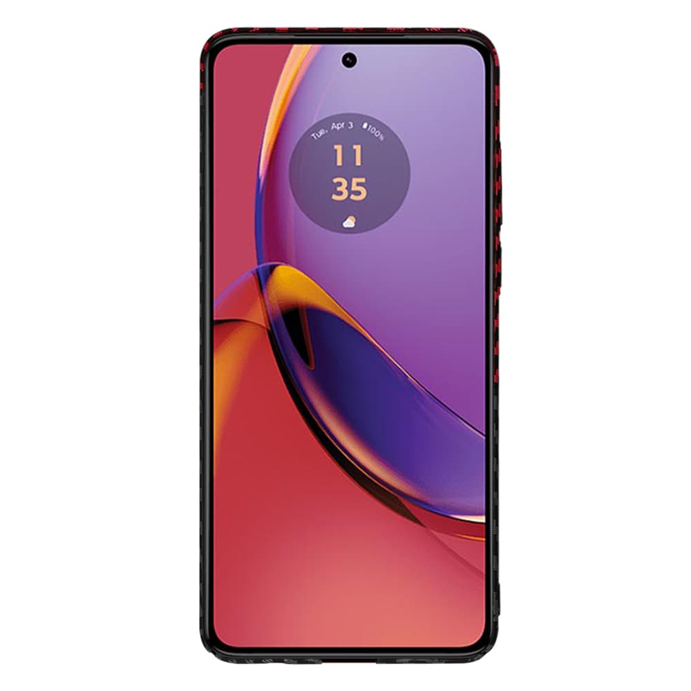 Techsuit Carbonite kryt Motorola Moto G84 Red Vortex - náhled 2