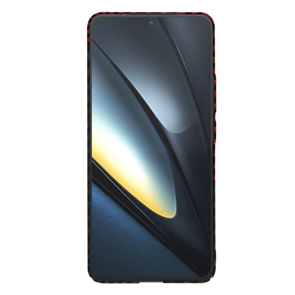 Techsuit Carbonite FiberShell Xiaomi Poco F6 Pro Red Vortex - náhled 2