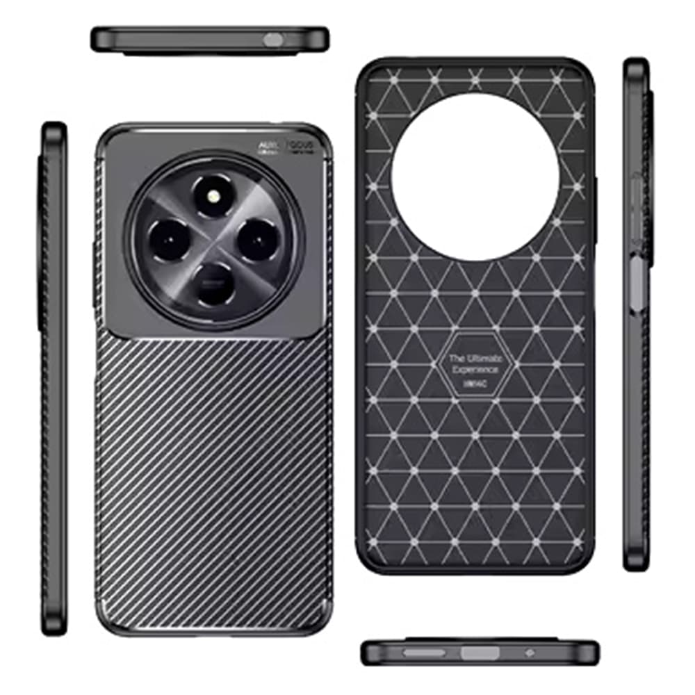 Pouzdro Techsuit CarbonFiber pro Xiaomi Redmi 14C Poco C75 černé - náhled 2