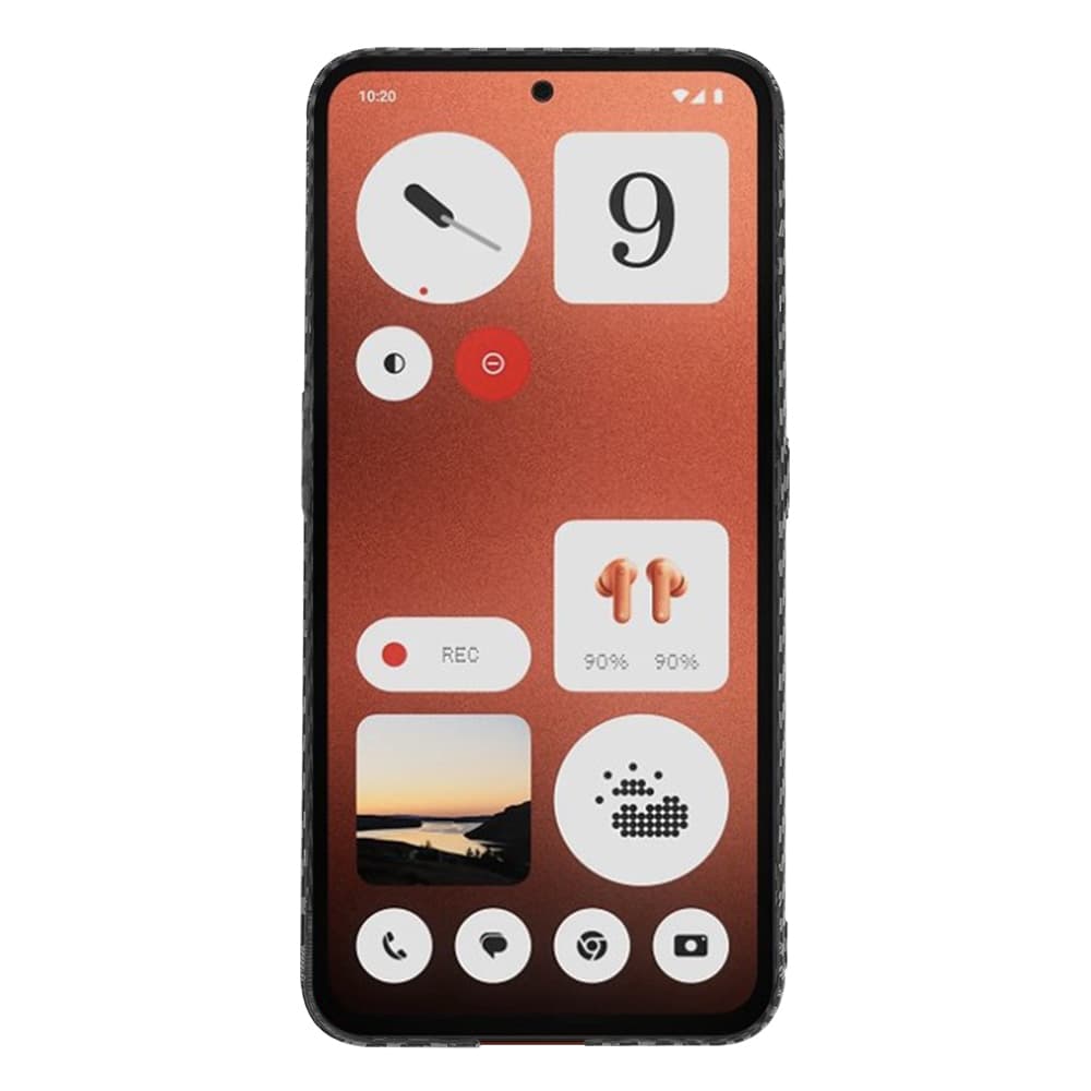 Telefon Nothing CMF Phone 1 černý Techsuit Carbonite FiberShell - náhled 2