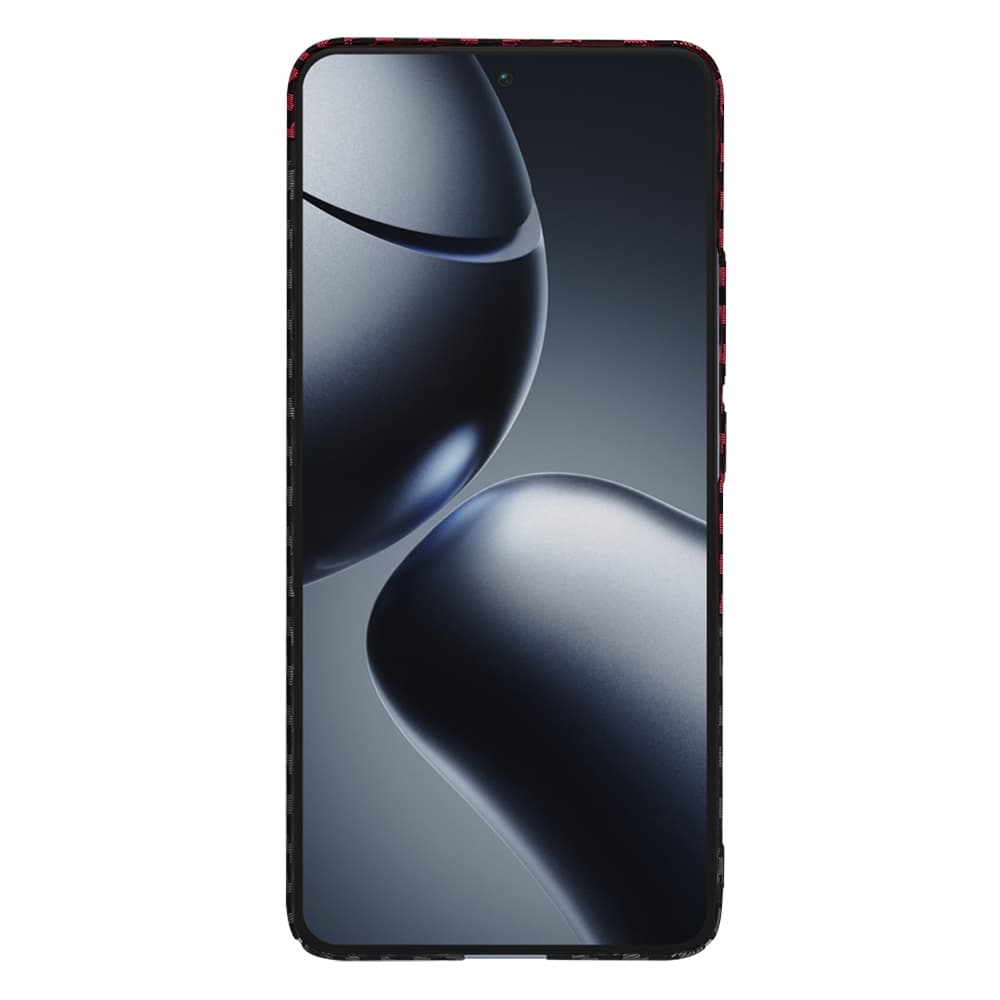Techsuit Carbonite FiberShell pro Xiaomi 14T Pro v červené Vortex - náhled 2