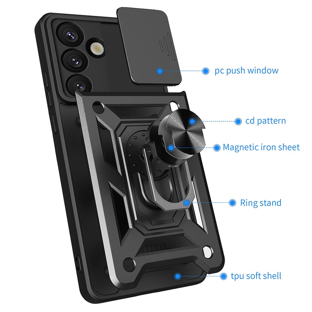 Techsuit CamShield Series pro Samsung Galaxy S25 černá - náhled 2