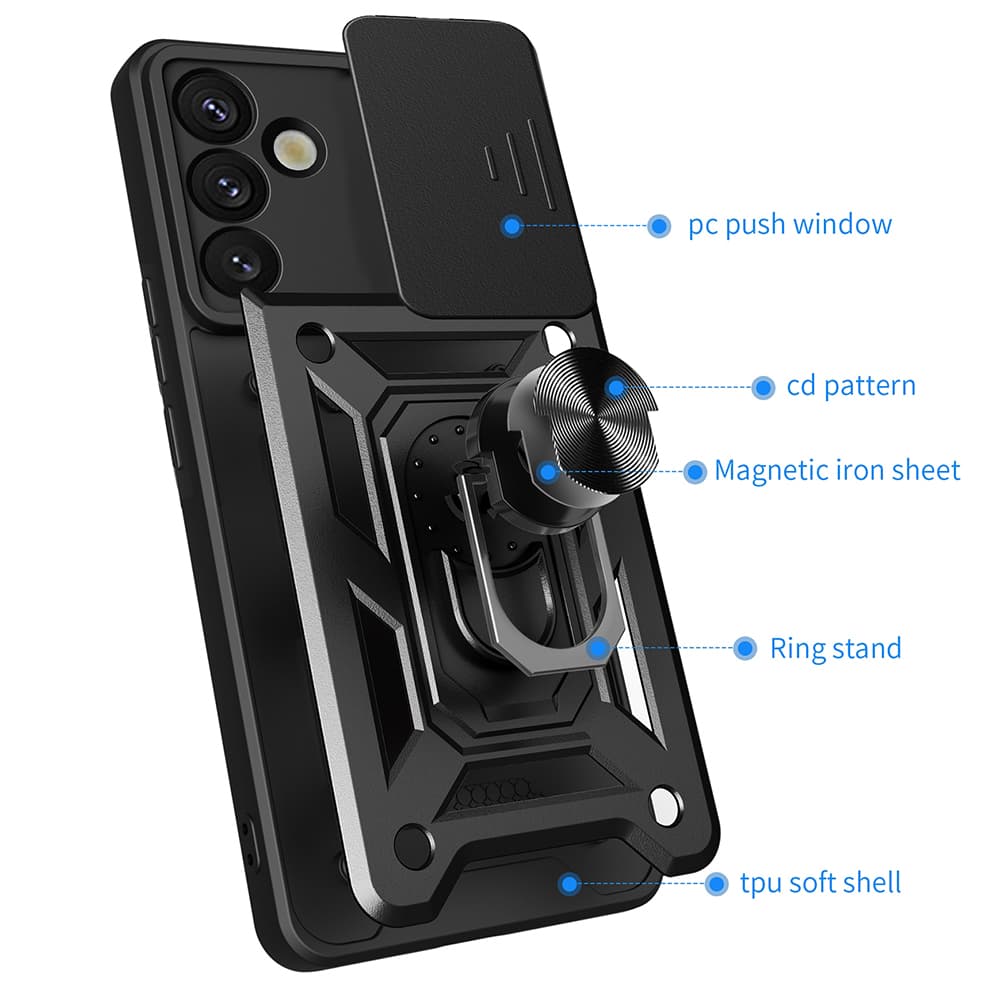 Techsuit CamShield Series pro Samsung Galaxy S25 Plus modrá - náhled 2