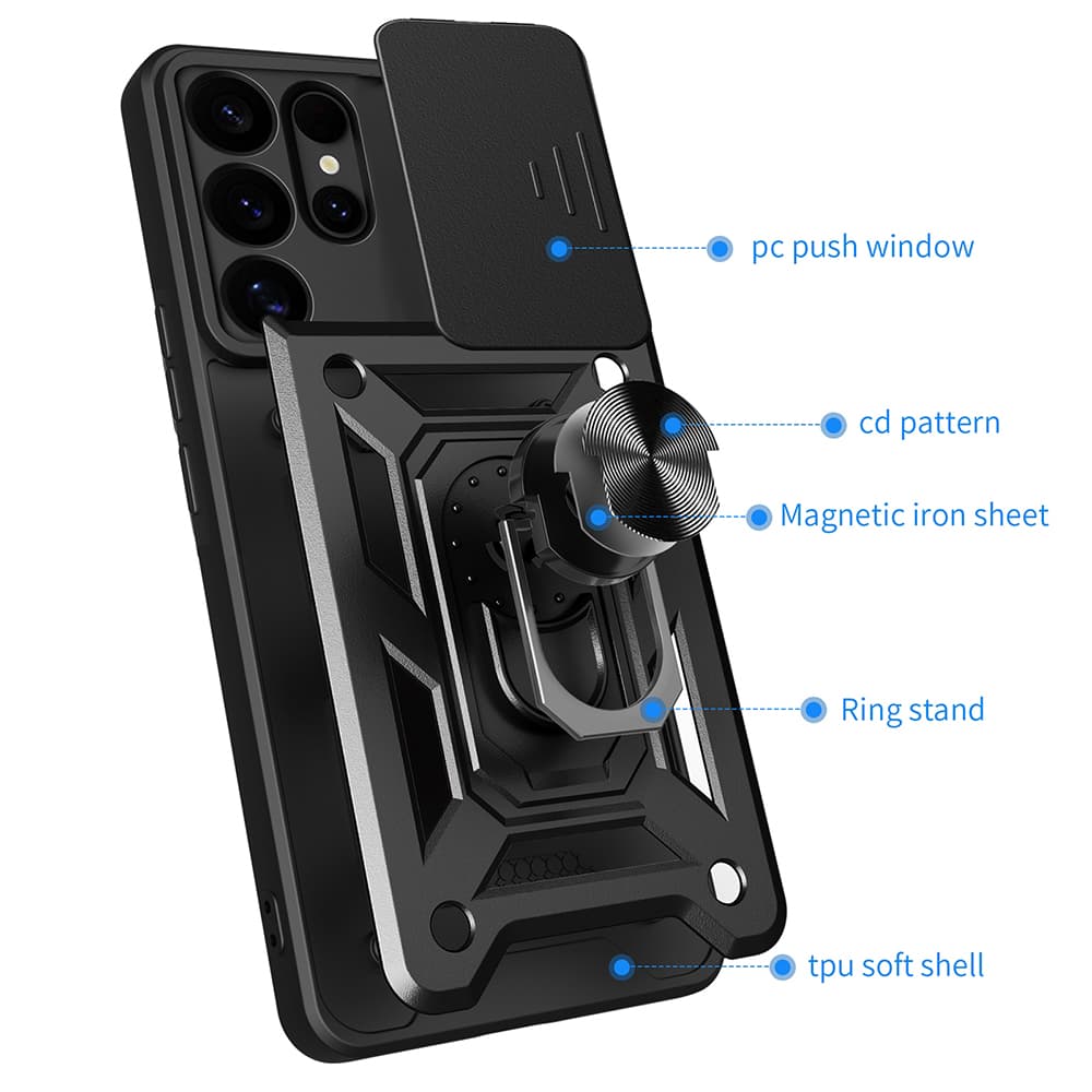 Techsuit CamShield Series pro Samsung Galaxy S25 Ultra černá - náhled 2