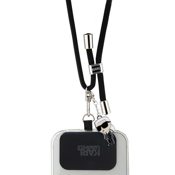 Karl Lagerfeld Crossbody Cord KLUCNMSCKIK Universal Nylon 150cm Ikonik černá - náhled 2