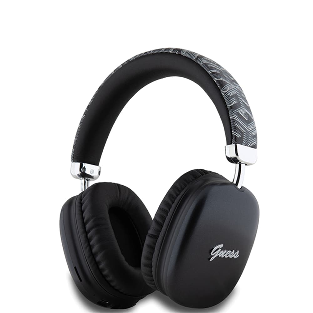 Guess Wireless Headphones GCUBE Metallic Script Logo Over-ear Headset černá - náhled 2