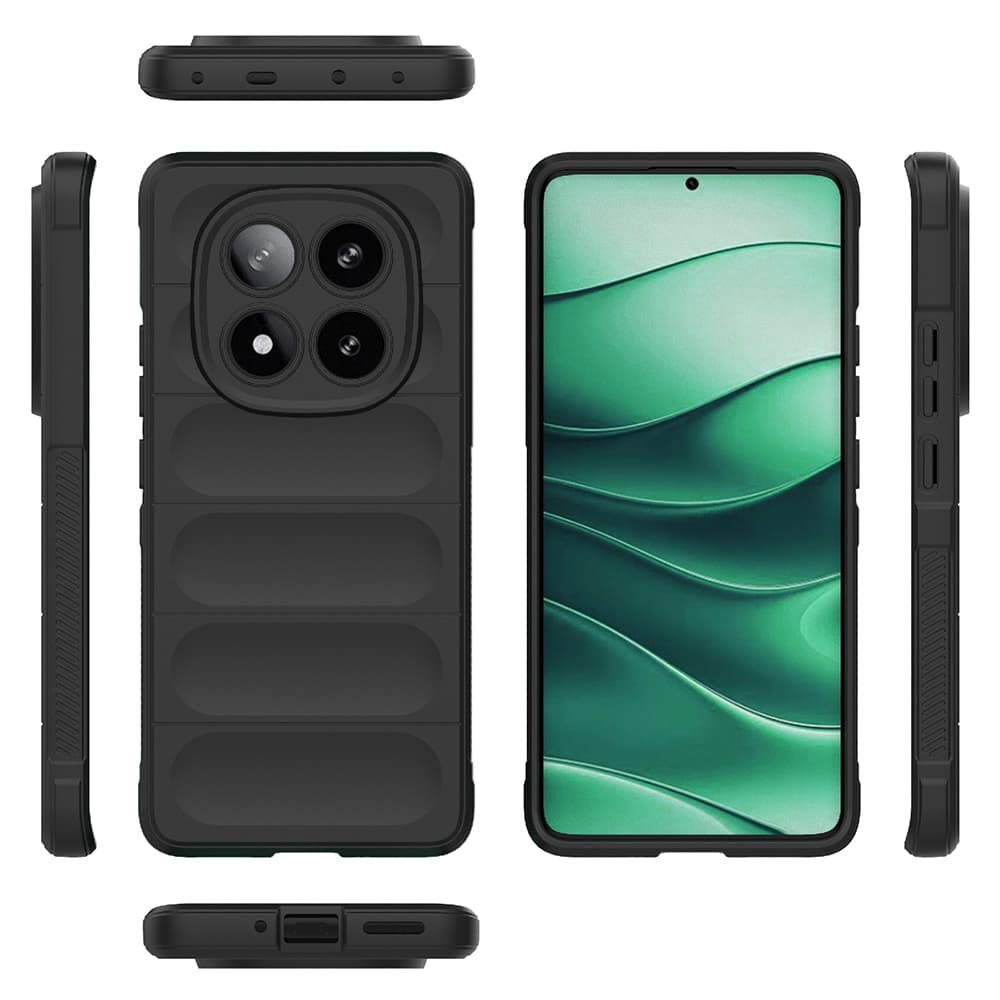 Ochranný kryt Techsuit Magic Shield pro Xiaomi Redmi Note 14 Pro 5G Poco X7 černý - náhled 2