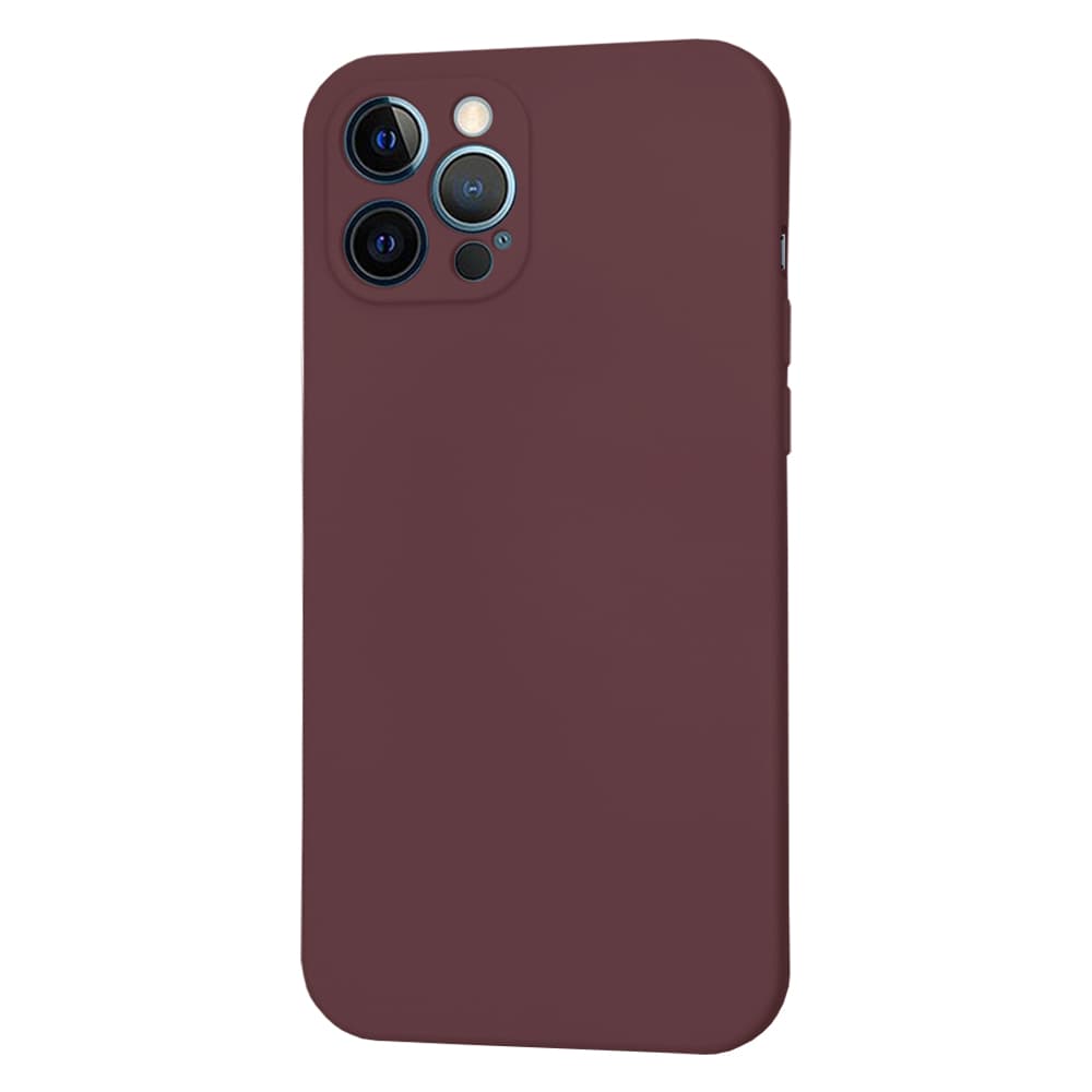 Techsuit SoftFlex MagSafe pro iPhone 12 Pro Max švestkově červená - náhled 2